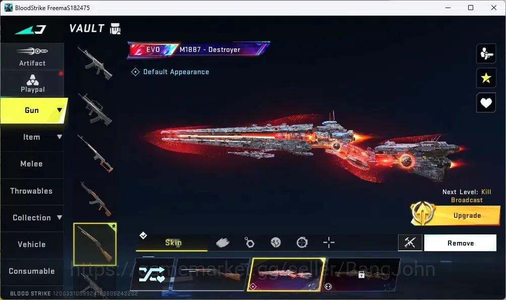 Blood Strike Accounts ASIA |1 Evo M1887-Destroyer|1 Eternal AUG-Empyrean image 5