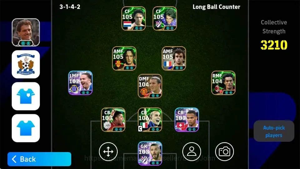 eFootball Accounts Android|PW 3210|Platini Tsubasa,Fablo Cannavaro Ep image 2