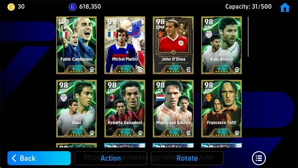 eFootball Accounts Android|PW 3210|Platini Tsubasa,Fablo Cannavaro Ep image 4