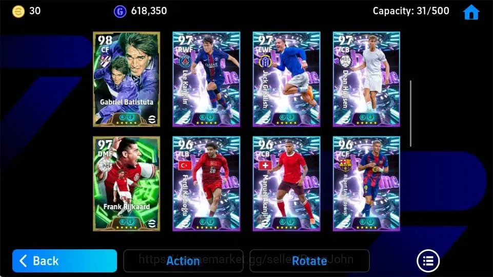 eFootball Accounts Android|PW 3210|Platini Tsubasa,Fablo Cannavaro Ep image 5