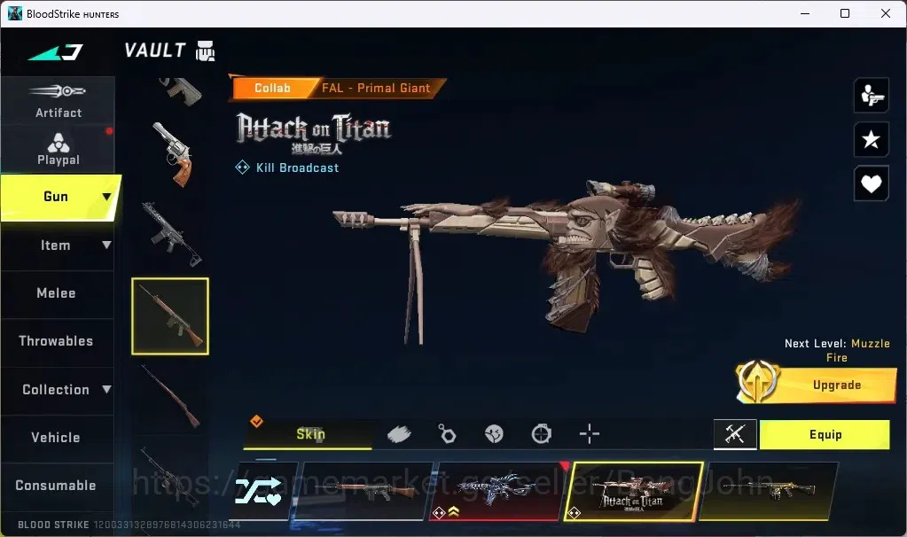 Blood Strike Accounts ASIA | 1 EVO: FAL-Evolved Draco |CollabGun 2 AOT,1 image 9