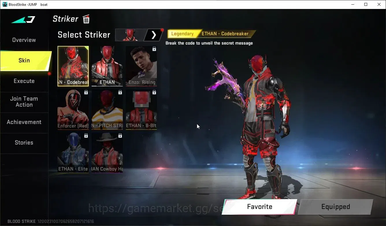 Blood Strike Accounts Collab Skin ASIA |Melee Katana-Ronin|1 Collab Gun:MCX-The Worst Future(TR)|2 Ultra|6 Legendary Gun|2 15