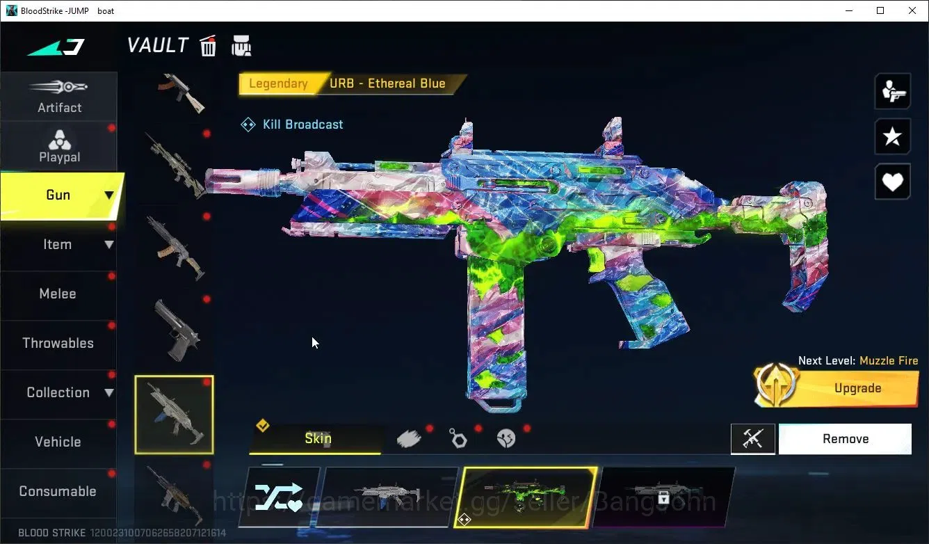Blood Strike Accounts Collab Skin ASIA |Melee Katana-Ronin|1 Collab Gun:MCX-The Worst Future(TR)|2 Ultra|6 Legendary Gun|2 5