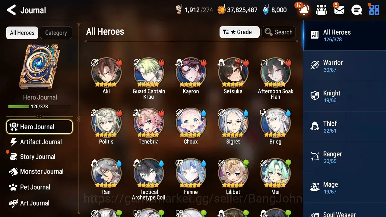 Epic Seven Accounts Global Unverif|8 ML(Boss Arunka,LOT Schales,DB sen image 14