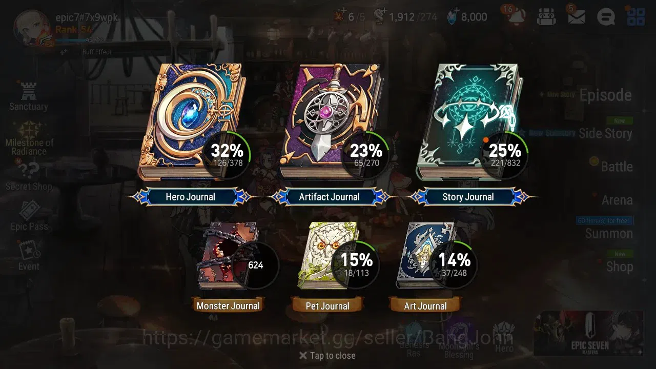Epic Seven Accounts Global Unverif|8 ML(Boss Arunka,LOT Schales,DB sen image 16