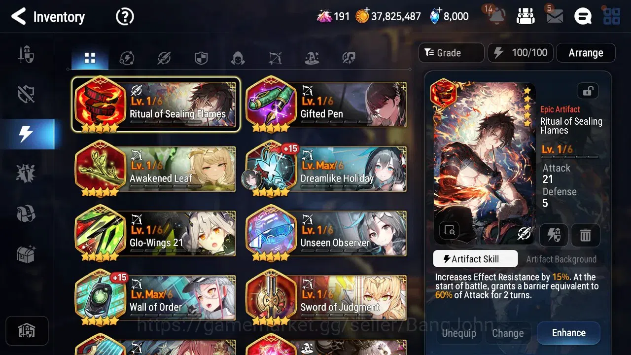 Epic Seven Accounts Global Unverif|8 ML(Boss Arunka,LOT Schales,DB sen image 4