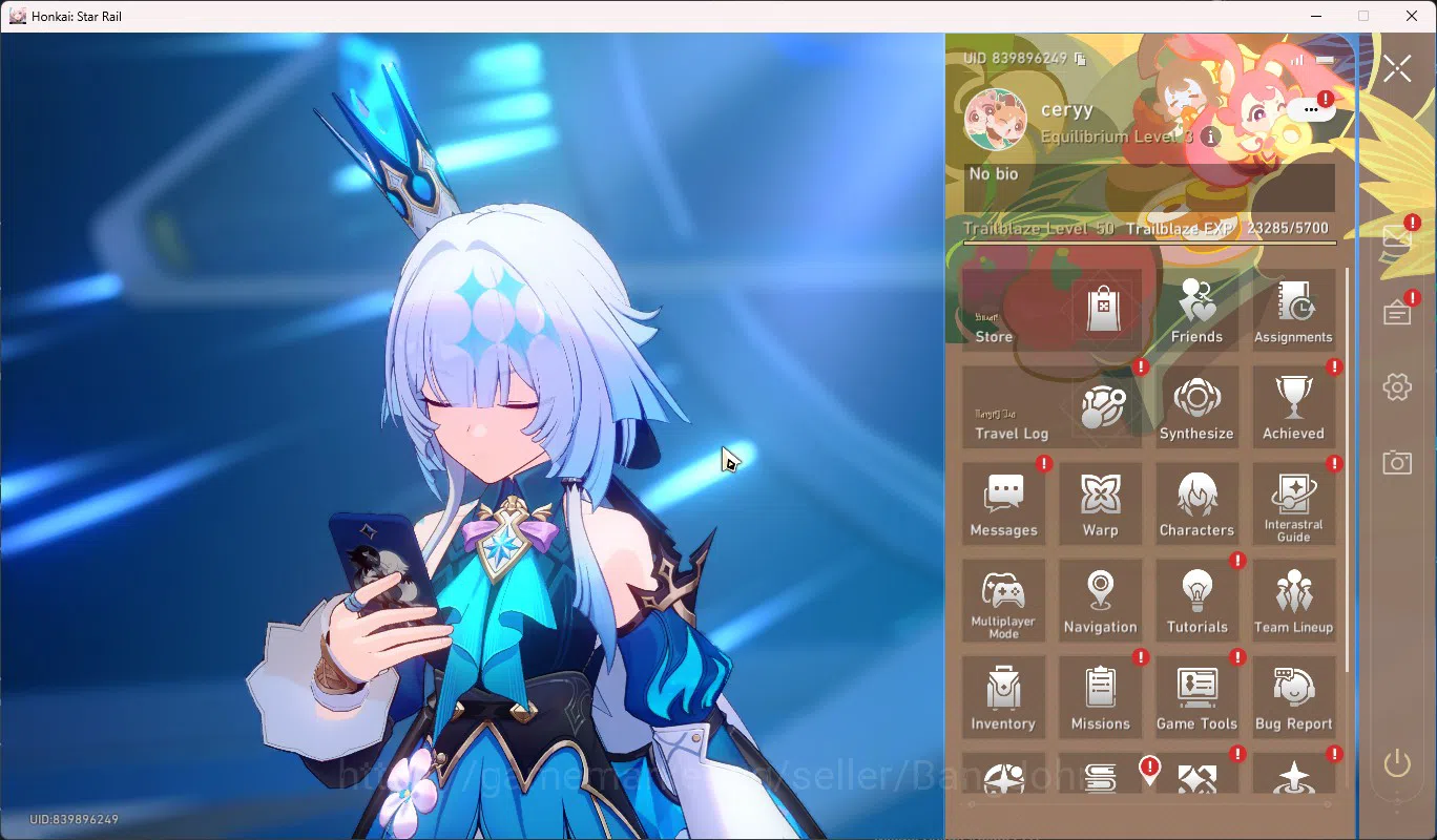Honkai Star Rail Accounts ASIA TL50|Cherydra E1+Sign|Cyrene+Sign|Phainon|Dan image 9