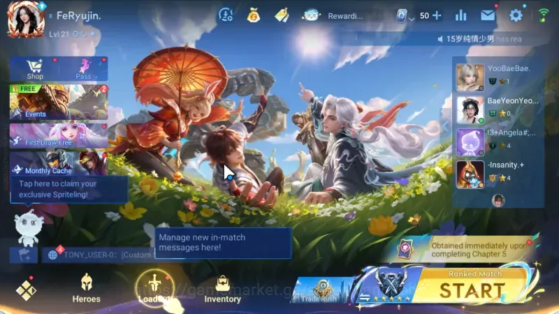 Honor of Kings Accounts Rare Skin Global | 31H 16S | Legend Angela | Legend Li Xin | Epic Lubu | Event Huo Yi | Token 50 1