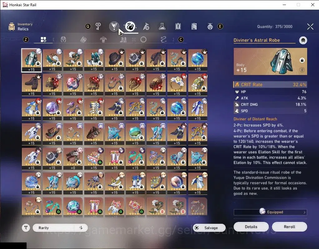 Honkai Star Rail Accounts Asia|TL 70|Saber Prem Team|12 Limited|[Saber E1,Fe image 9