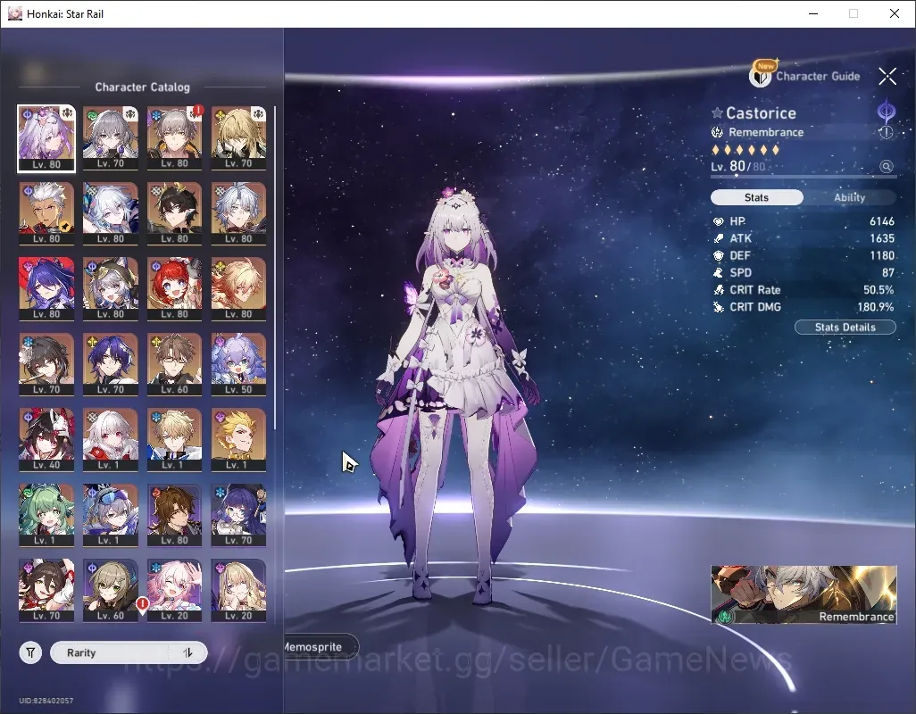 Honkai Star Rail Accounts Others Asia|TL 68|16 Limited|(Acheron E1,YaoGuang)+Sign RuanMei E1,Castorice,Tribbie Etc|1,3k 1