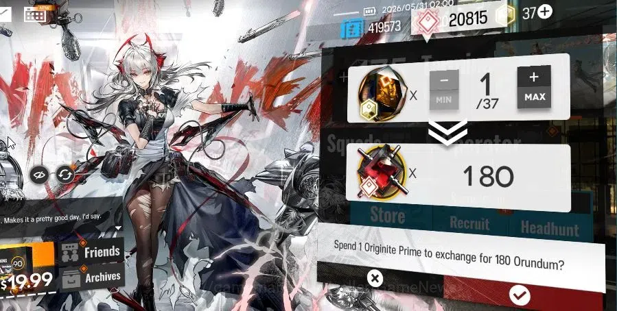 Arknights Accounts Lv 85|204 OP+35 Skin|20,6K Oru+37 Origin|9 Limited image 2