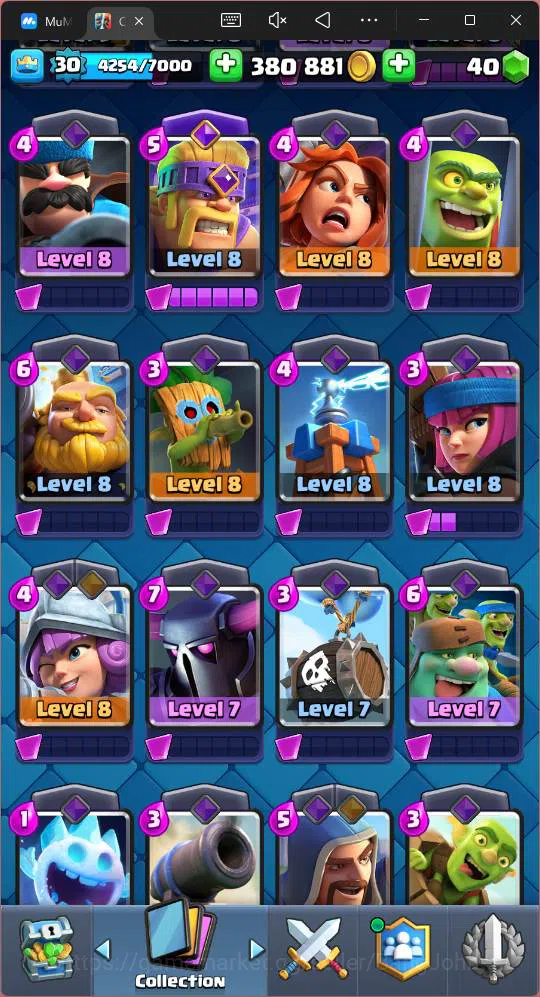 Clash Royale Accounts Lv 30 |Trophy 8000|KTL 11|Card 111| 2 Hero|3 EVO|1 image 17