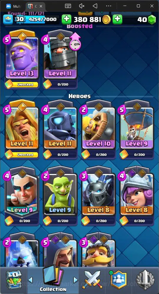 Clash Royale Accounts Lv 30 |Trophy 8000|KTL 11|Card 111| 2 Hero|3 EVO|1 image 19