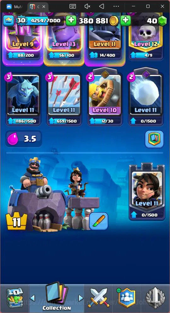 Clash Royale Accounts Lv 30 |Trophy 8000|KTL 11|Card 111| 2 Hero|3 EVO|1 image 20