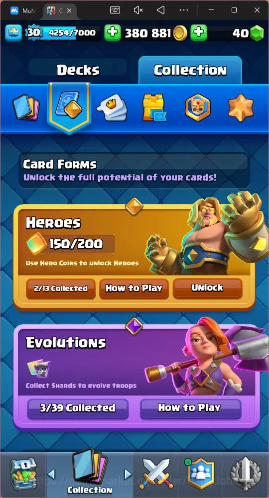 Clash Royale Accounts Lv 30 |Trophy 8000|KTL 11|Card 111| 2 Hero|3 EVO|1 image 6