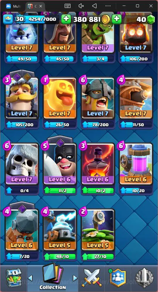 Clash Royale Accounts Lv 30 |Trophy 8000|KTL 11|Card 111| 2 Hero|3 EVO|1 image 7
