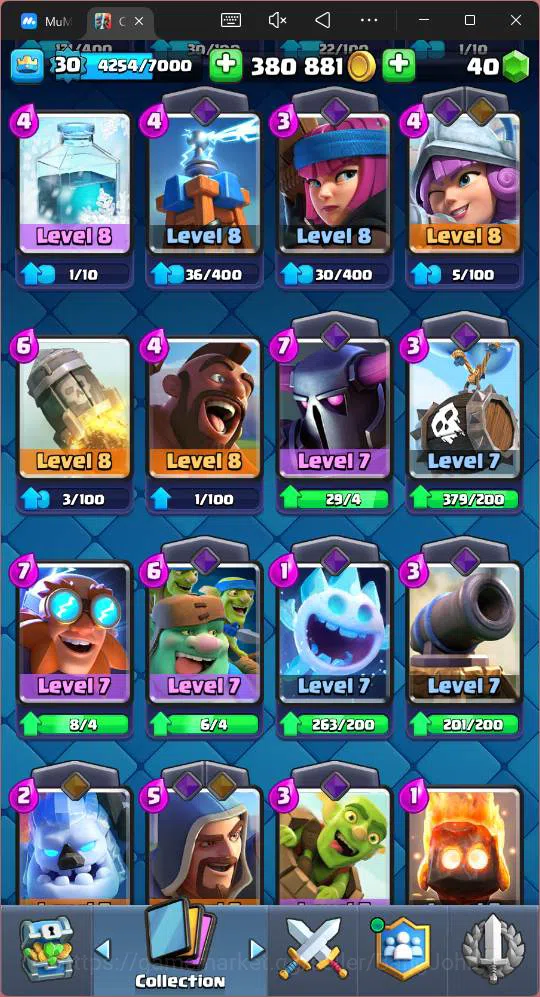 Clash Royale Accounts Lv 30 |Trophy 8000|KTL 11|Card 111| 2 Hero|3 EVO|1 image 9