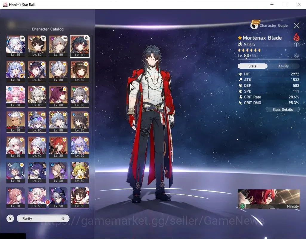Honkai Star Rail Accounts Asia|TL 69|Free GI|15 Limited|(Phainon,Hysilens,SW image 4