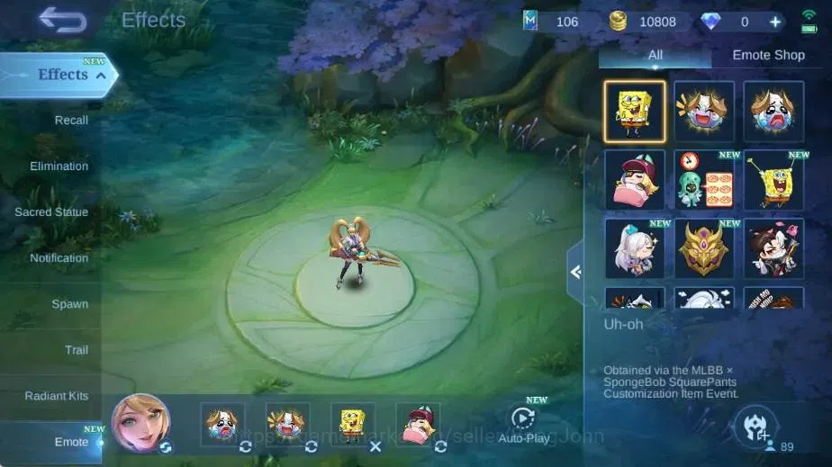 Mobile Legends: Bang Bang Accounts Global|Skin 108|Expert|Collector Natalia,Lightborn image 17