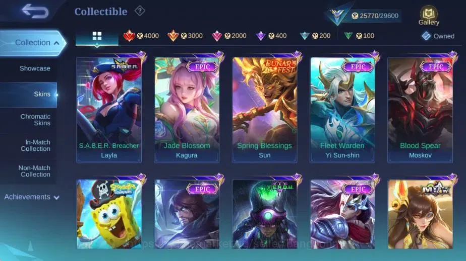 Mobile Legends: Bang Bang Accounts Global|Skin 108|Expert|Collector Natalia,Lightborn image 7