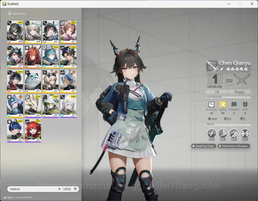 Arknights: Endfield Accounts NA, starter fresh, Ardelia, Tangtang, Amber WP 6s  image 2