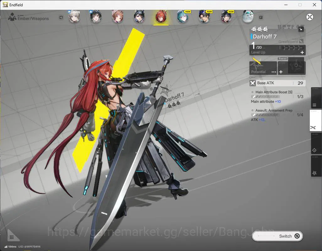 Arknights: Endfield Accounts NA, starter fresh, Ardelia, Tangtang, Amber WP 6s  image 8