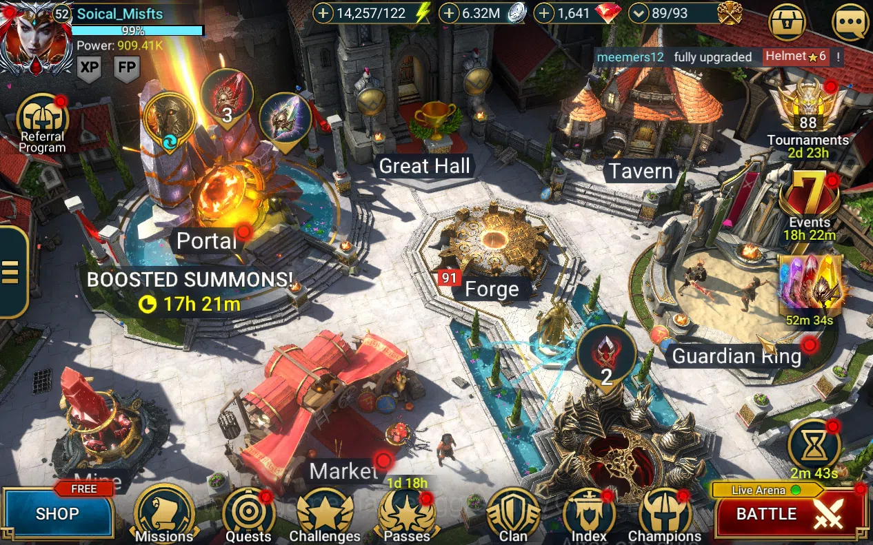 Raid: Shadow Legends Starter Lv 52 909k Pwr|1 Myth Gizmak + 22 Legends(Xenomorp image 1