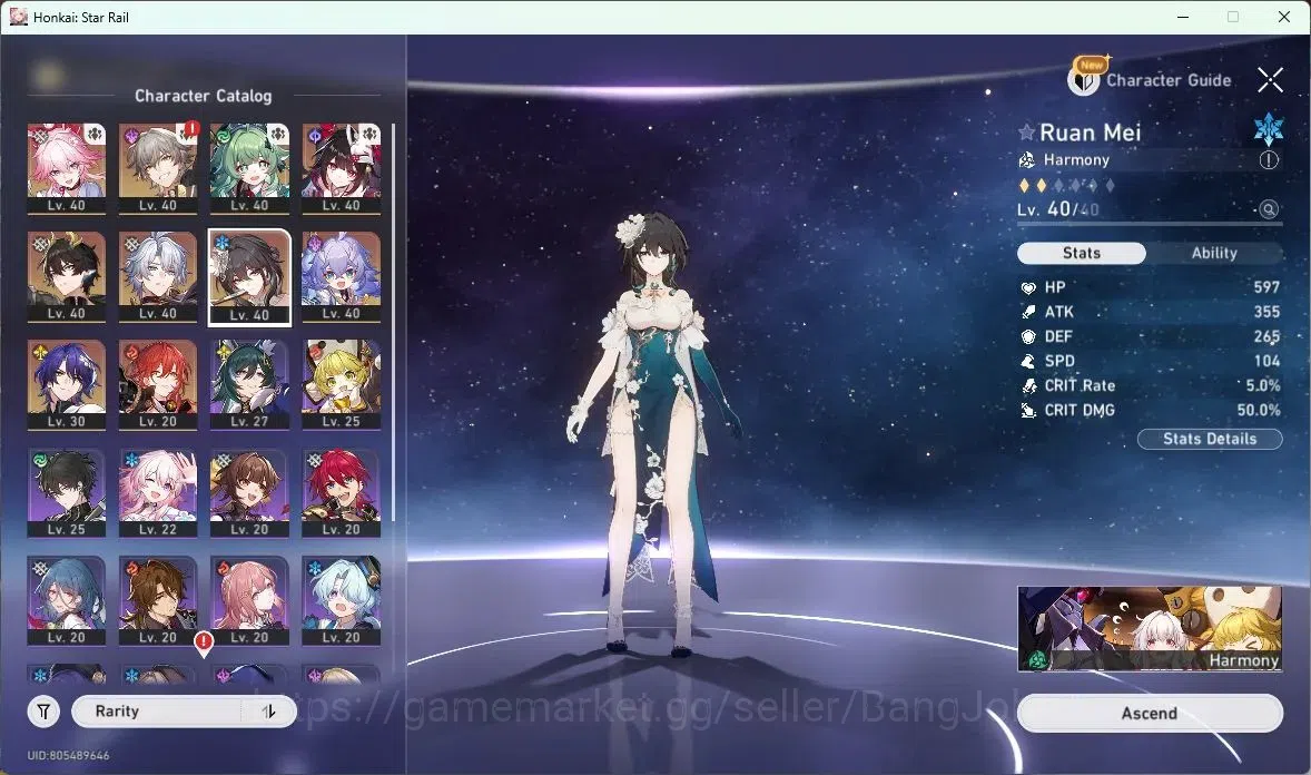 Honkai Star Rail Accounts Asia | TL30|Ruan Mei |Phainon+Sign |Sparkle |Huohu image 11
