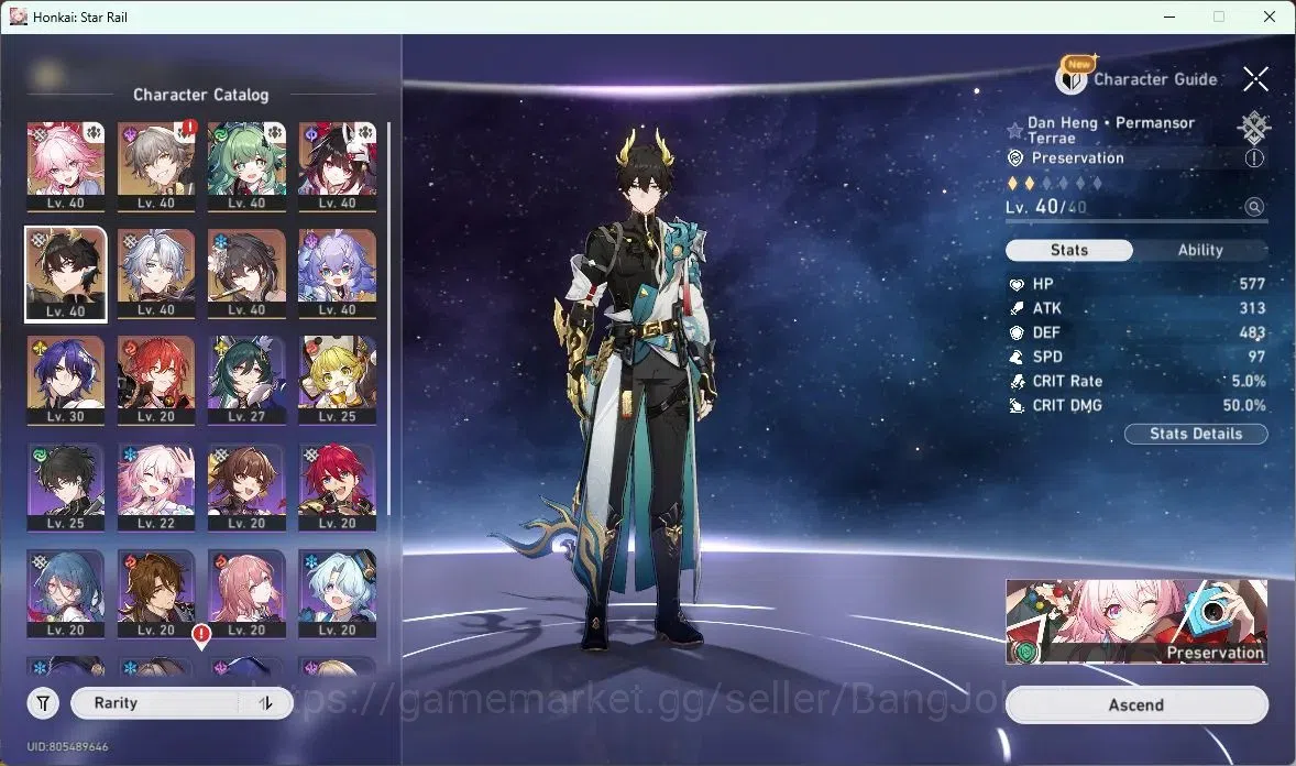 Honkai Star Rail Accounts Asia | TL30|Ruan Mei |Phainon+Sign |Sparkle |Huohu image 13