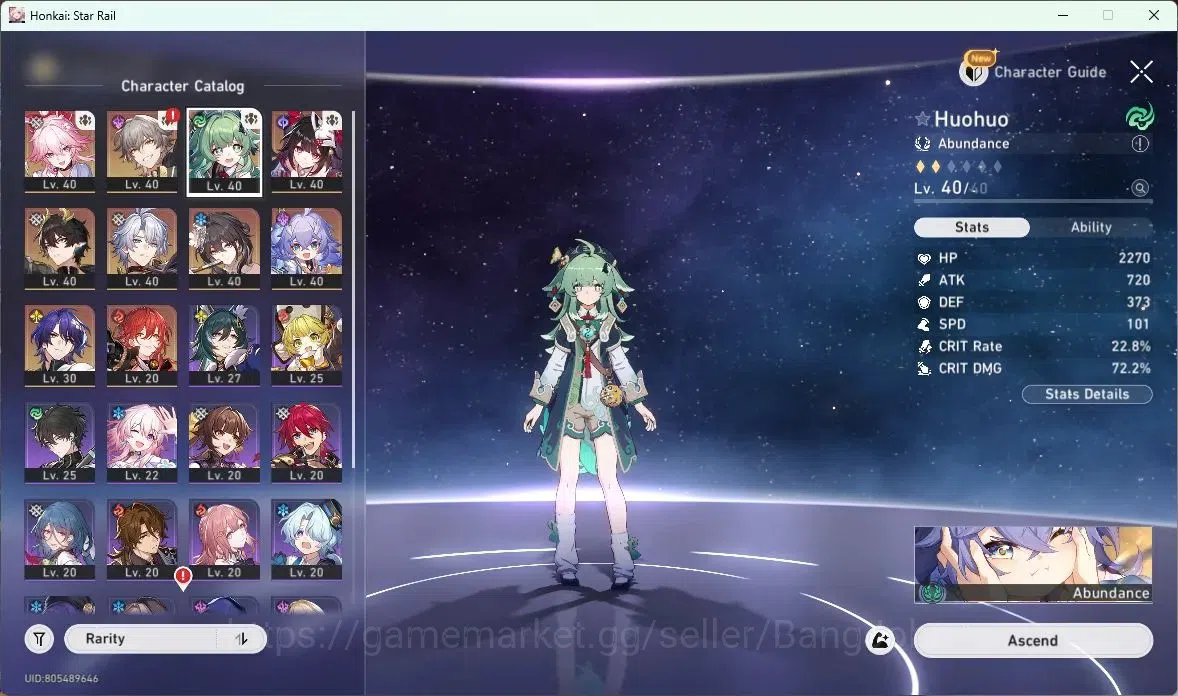 Honkai Star Rail Accounts Asia | TL30|Ruan Mei |Phainon+Sign |Sparkle |Huohu image 15