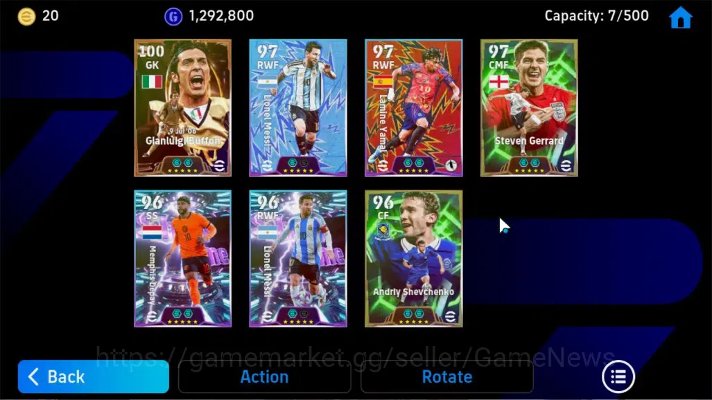 eFootball Accounts Legends & Iconic Players Android |BigTime (Gianluigi Buffon)|Epic Gerrard,Andriy S|ShowTime 4