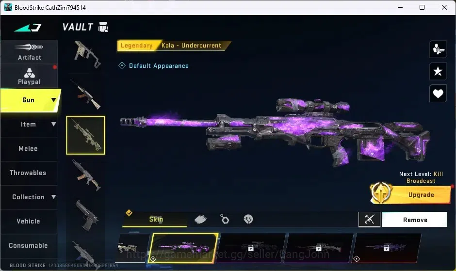 Blood Strike Accounts ASIA | Eternal QBZ95-Whisper | Legendary Kala-Unde image 3