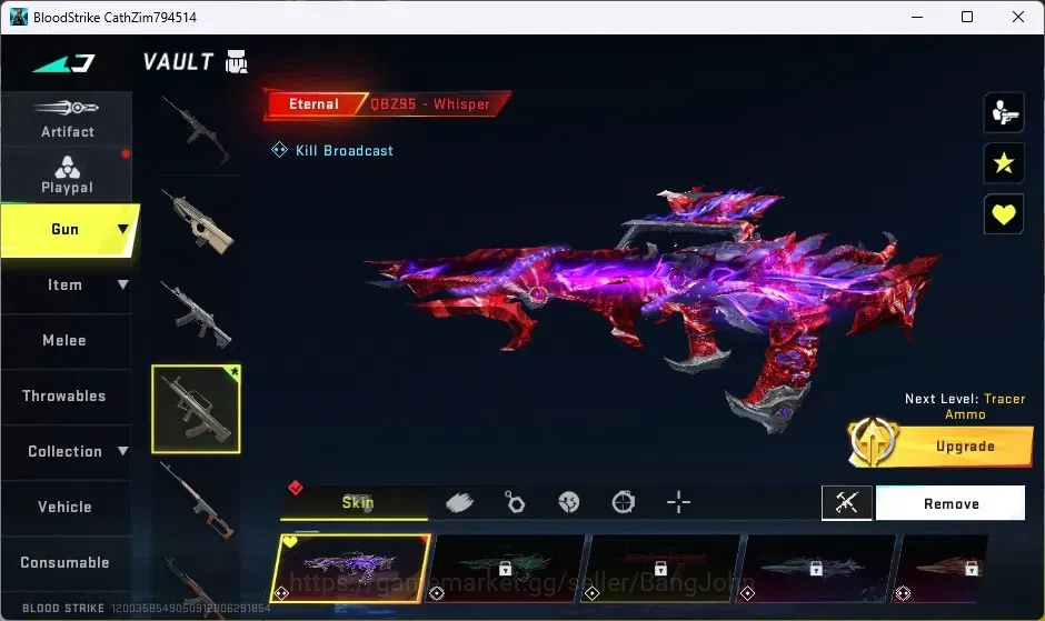 Blood Strike Accounts ASIA | Eternal QBZ95-Whisper | Legendary Kala-Unde image 4