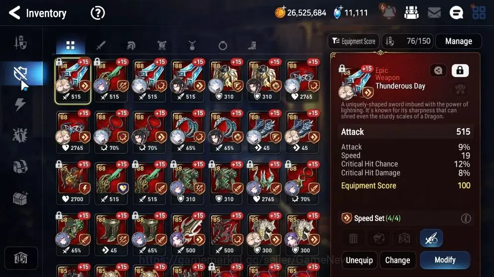Epic Seven Accounts High-End Global UnVerif|NewEra|7 ML(Harseti,Rhianna&Luciella,etc)+Estelle,Setsuka,AB Fumyr,etc|304 14