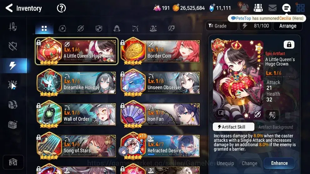 Epic Seven Accounts High-End Global UnVerif|NewEra|7 ML(Harseti,Rhianna&Luciella,etc)+Estelle,Setsuka,AB Fumyr,etc|304 15