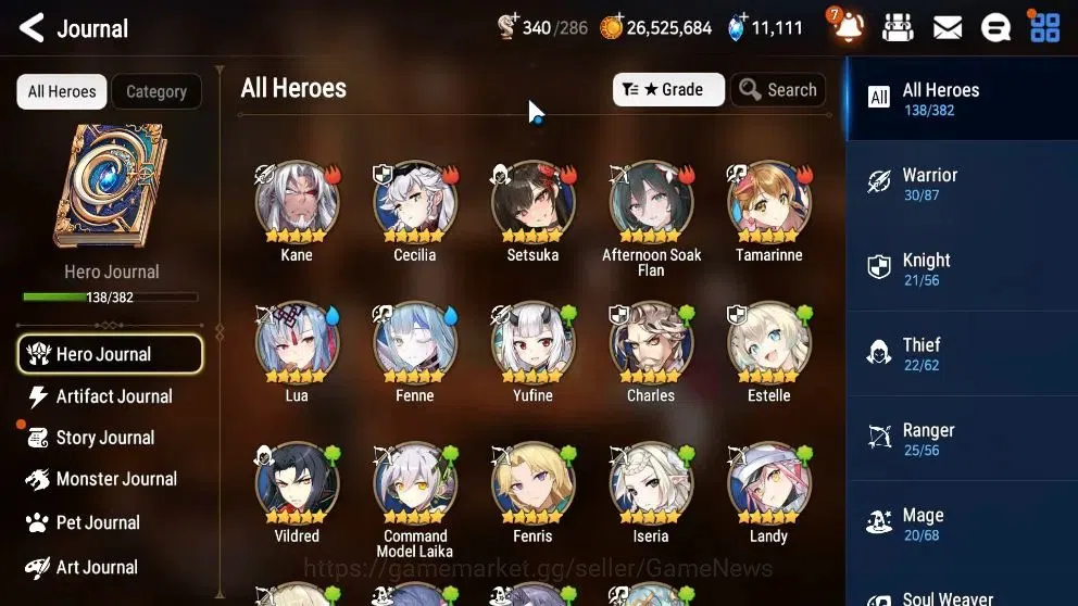 Epic Seven Accounts High-End Global UnVerif|NewEra|7 ML(Harseti,Rhianna&Luciella,etc)+Estelle,Setsuka,AB Fumyr,etc|304 7