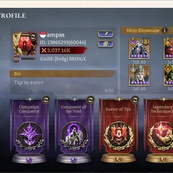Watcher of Realms Accounts End-Game Global 60xx|Power 3M|7 Lord :Demi