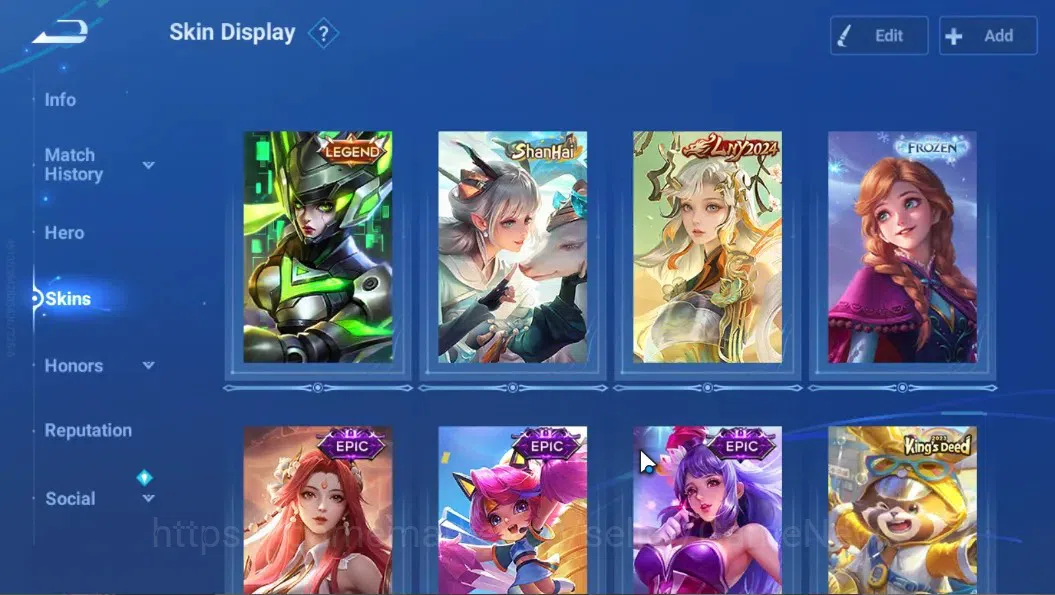 Honor of Kings Accounts Hero 86 Skin 74|Legend Lady Sun,Shanhai Deerie,LNY image 3