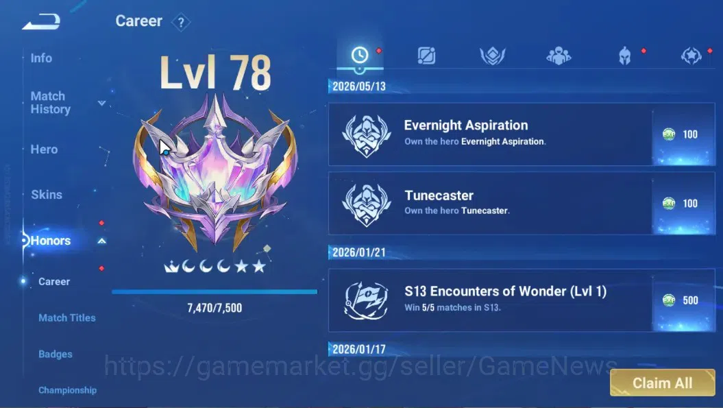 Honor of Kings Accounts Hero 86 Skin 74|Legend Lady Sun,Shanhai Deerie,LNY image 7