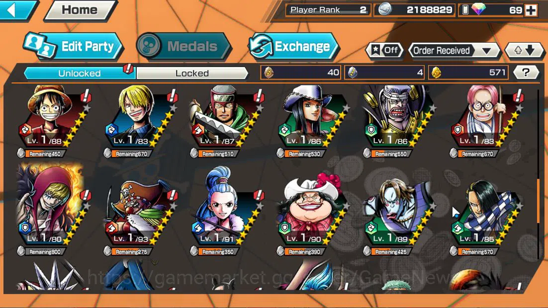 One Piece Bounty Rush Accounts Global|5 EX|BMO KAido,MWD LUffy,5Elder Nusjuro,Dwv image 6