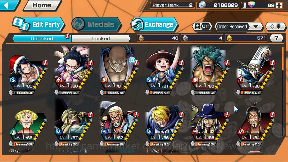 One Piece Bounty Rush Accounts Global|5 EX|BMO KAido,MWD LUffy,5Elder Nusjuro,Dwv image 8