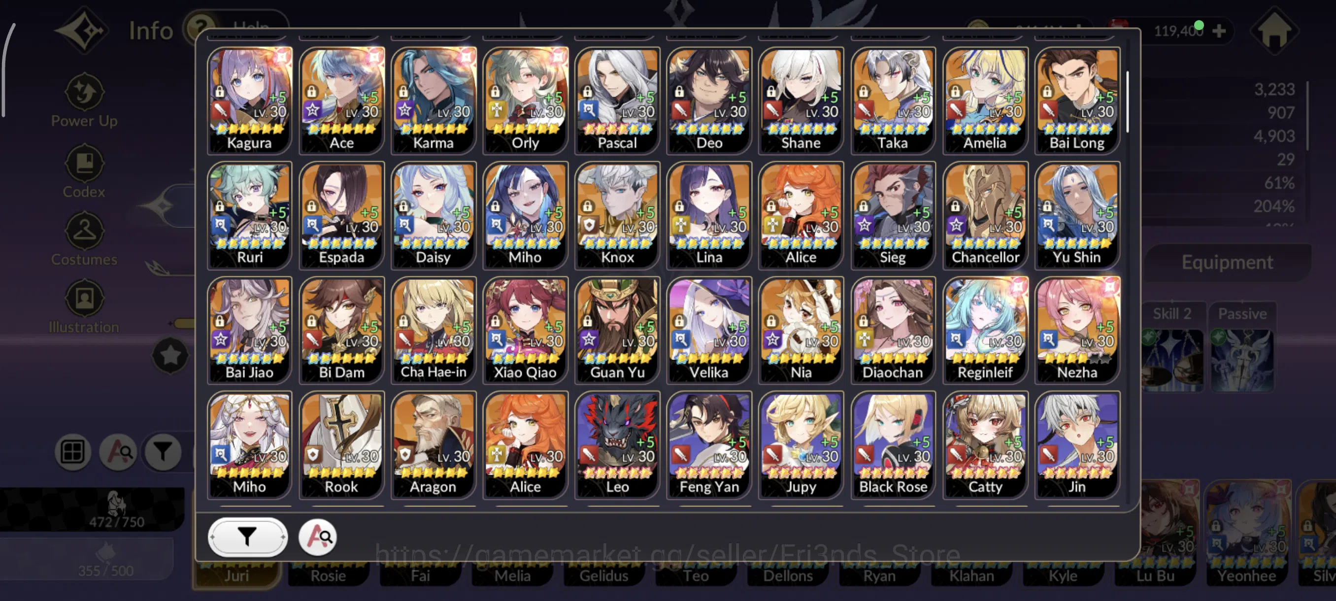 Seven Knights Re:Birth Accounts SKR33 | GLOBAL ASIA | BEAST END 5 OLD7K ROSIE T1 + image 2