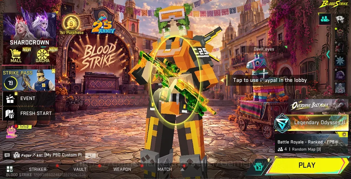 Blood Strike Accounts High-End Asia|6 Ultra(Alondra-Bitstrike,RPK,SCAR,MCX,FAL-Luchador,Galil)|13 Legendary 1