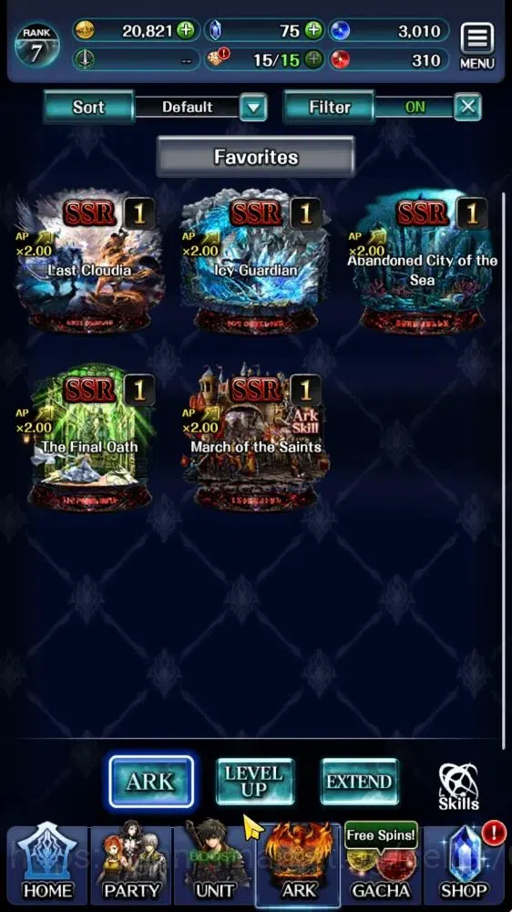 Last Cloudia Accounts Others GLOBAL|Rank 7|Collab Brave Frontier (Goddess Tilith,Fire God Vargas) + (Telestio,Goddess 2