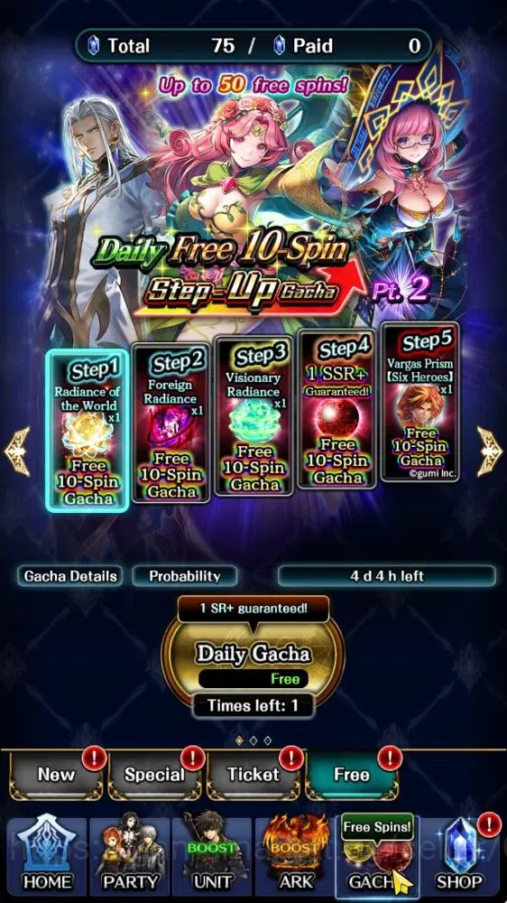 Last Cloudia Accounts Others GLOBAL|Rank 7|Collab Brave Frontier (Goddess Tilith,Fire God Vargas) + (Telestio,Goddess 5