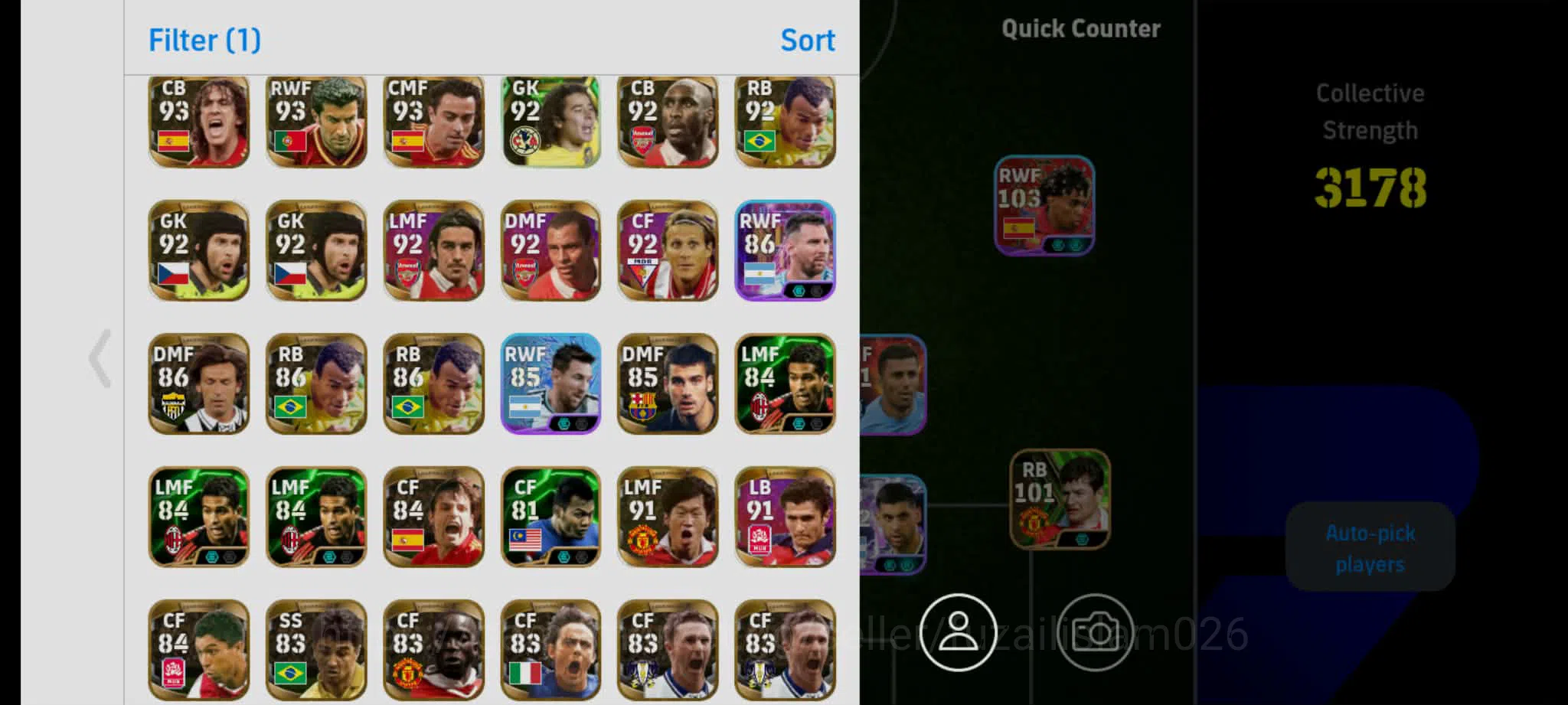 eFootball Accounts Legends & Iconic Players 3186 Rated eFootball Account For Sale | Epic Squad | Ready to Play 3