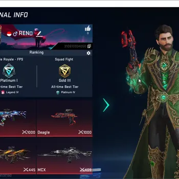 Blood Strike Accounts Collab Skin ASIA|4 ETERNAL|Origin-12,Desert Eagle,MCX,FN2000|5 Ultra Strikers|LogNetEase|Check