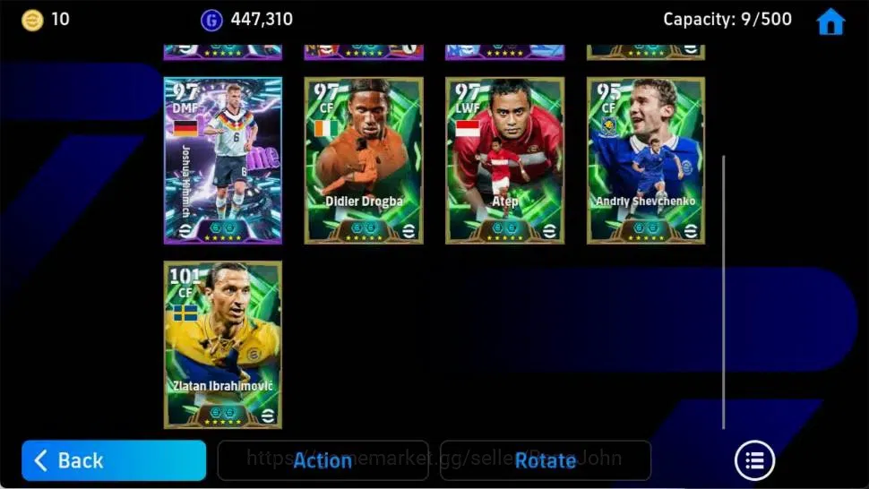 eFootball Accounts Mobile|PW 3124|Epic Ibrahimovic,Gerrard,Drogba,She image 4