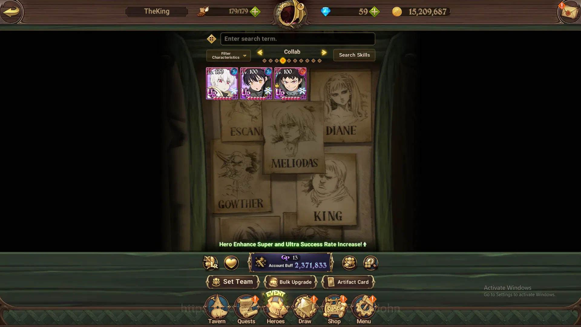 The Seven Deadly Sins: Grand Cross Accounts GLOBAL|2.3M CC|1LR Elizabeth3/6|Collab ShinraMAX,T image 8