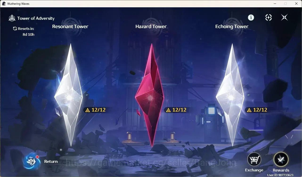 Wuthering Waves Accounts Starter SEA|UL 49|Rank 5| 2 Char Limited[Yangyagn:Xuanling Rc6]+Sign,Rebecca | Mc Male | TakeMail 4